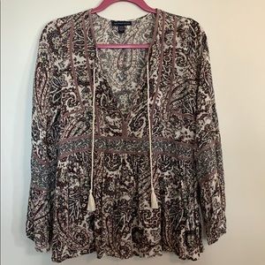 American eagle patterned tunic